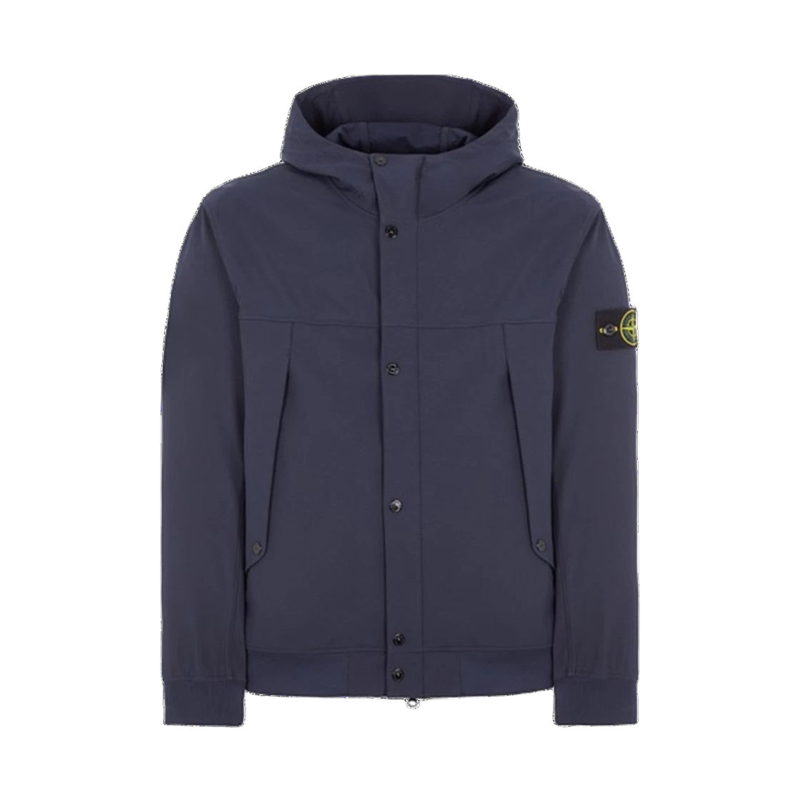 801540227 V0020 24S [15% 쿠폰] Stone Island 40227 Light Soft Shell-R E.Dye Technology In Recycled Polyester Hooded Blouson Blue - 24SS