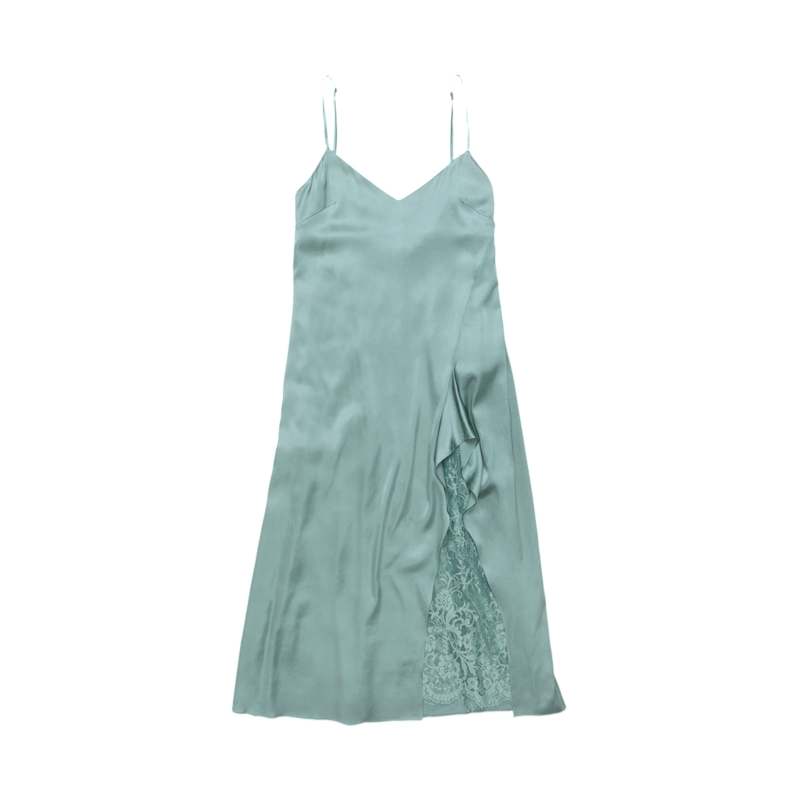 A20926-ABC (W) Acne Studios Satin Dress Sage Green