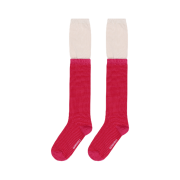 COYSEIO Double-Layer Striped Socks Pink
