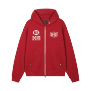 Deus Ex Machina Custom Zip Hoodie Red
