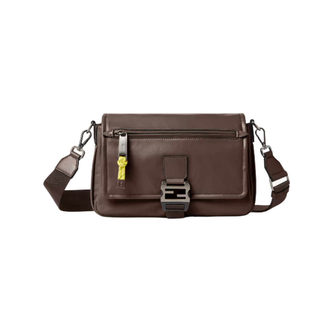7VA685AV8BF1VTT Fendi Flux Messenger Bag Brown