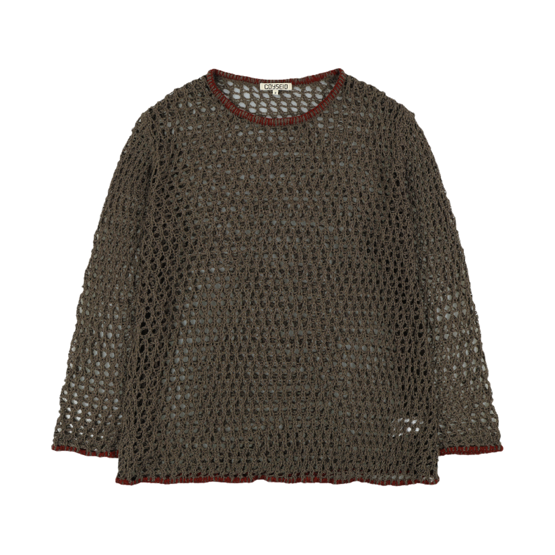 코이세이오 홀 니트 브라운(COYSEIO Hole Knit Brown)
