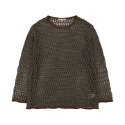 COYSEIO Hole Knit Brown