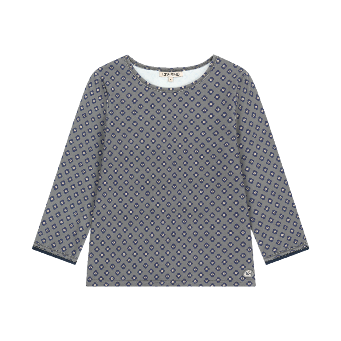 코이세이오 플라워 카프리 슬리브 그레이