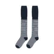 COYSEIO Double-Layer Striped Socks Navy