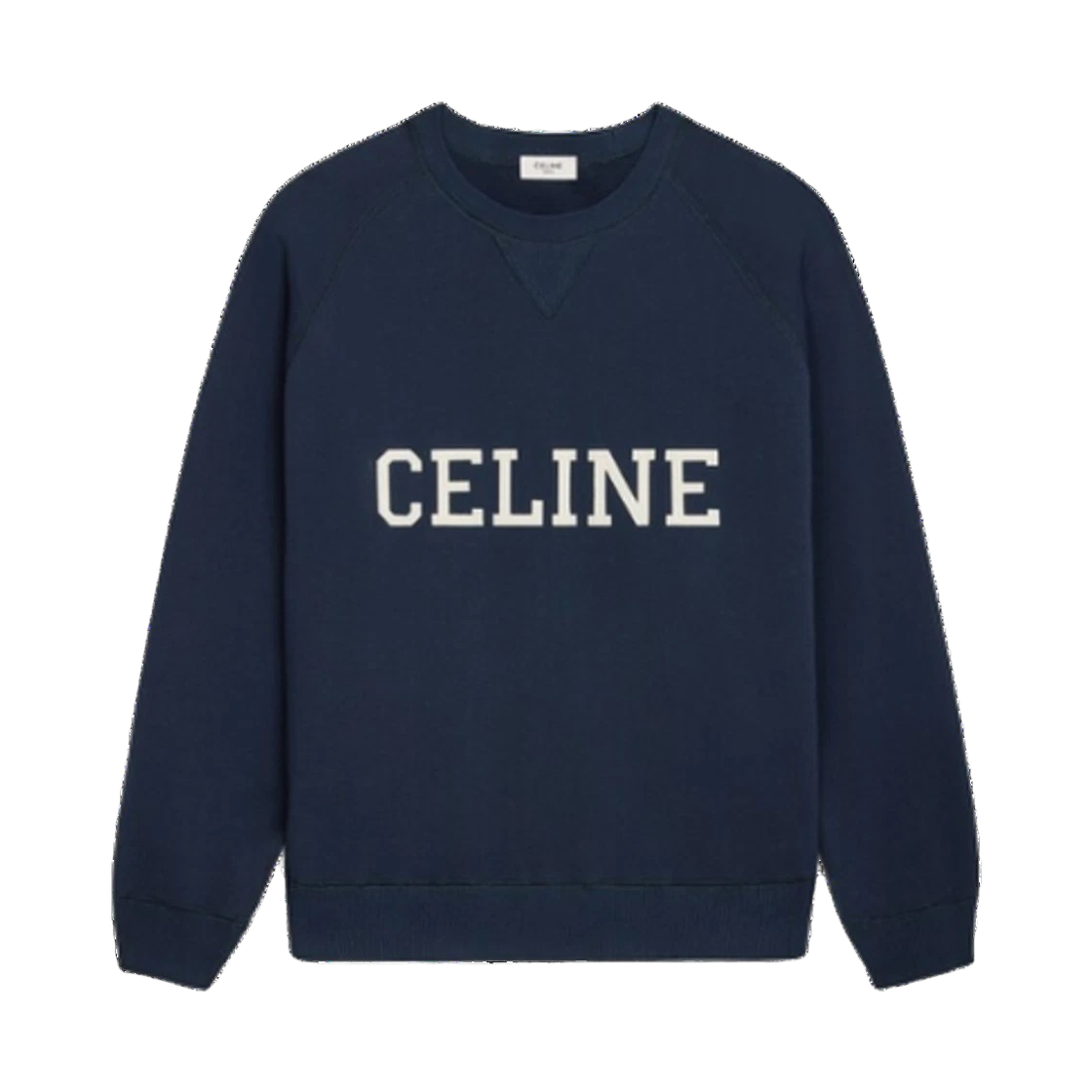 RY07D670Q CBE3 25S [15% 쿠폰] Celine Cotton Fleece Loose Sweatshirt Navy Ecru