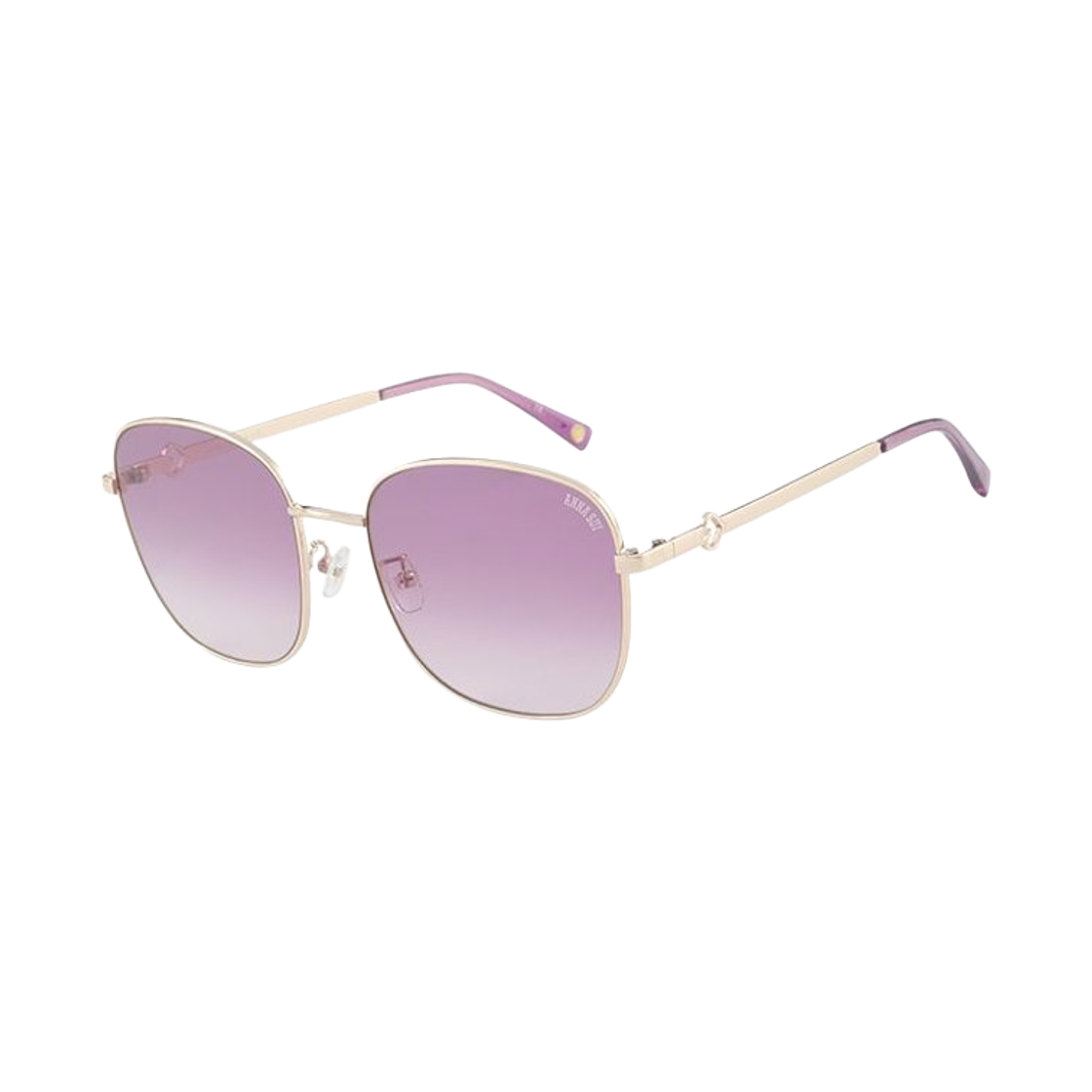 (W) 안나 수이 스퀘어 메탈 오버사이즈 선글라스 핑크 골드((W) Anna Sui Square Metal Oversized Sunglasses Pink Gold)