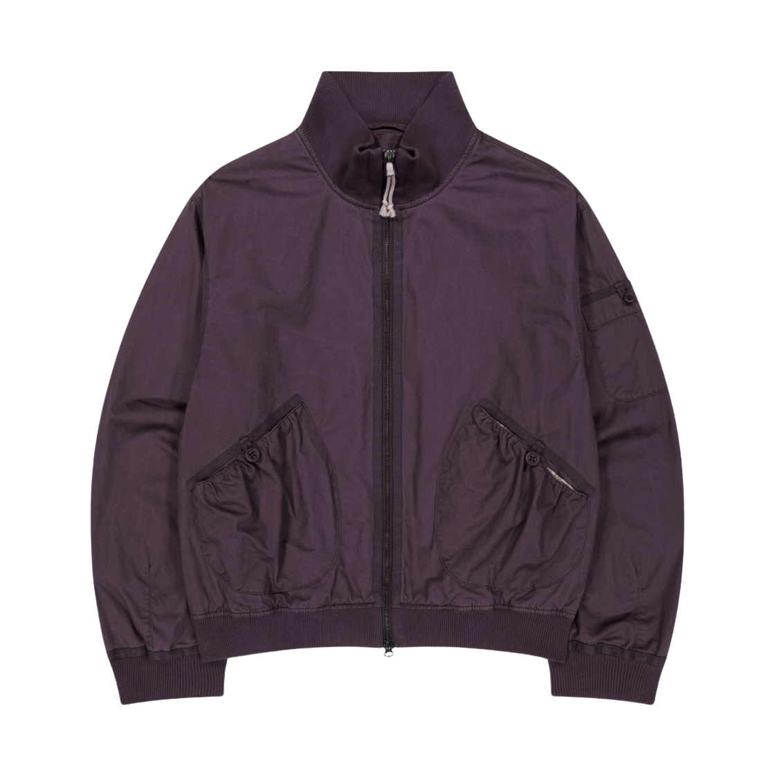 코이세이오 더스티 코튼 봄버 자켓 퍼플(COYSEIO Dusty Cotton Bomber Jacket Purple)