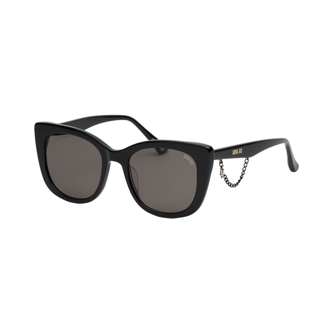 (W) 안나 수이 캣 아이 선글라스 블랙((W) Anna Sui Cat Eye Sunglasses Black)