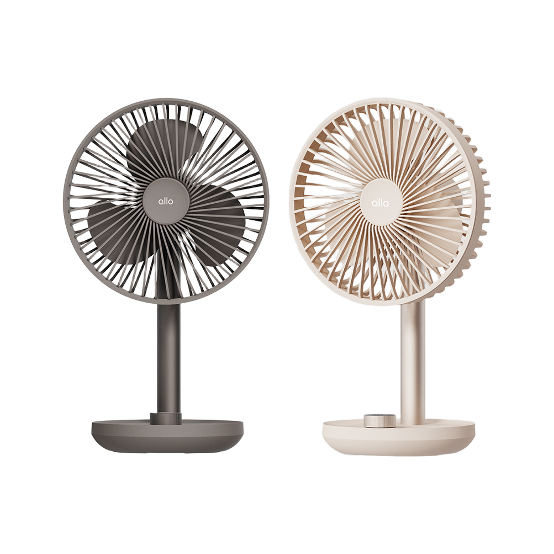 F6 allokorea F6 Desk Fan, a small desk fan for office use, and a portable camping circulator