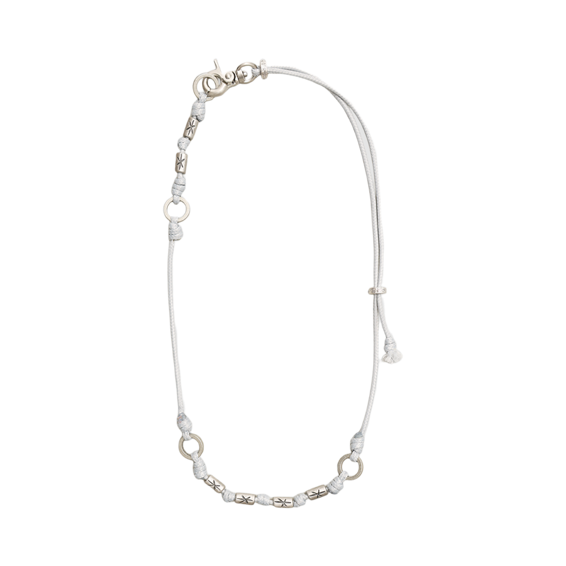 TBH62ABTN023GR TOWTOW.ARCHIVE Axis Necklace Gray