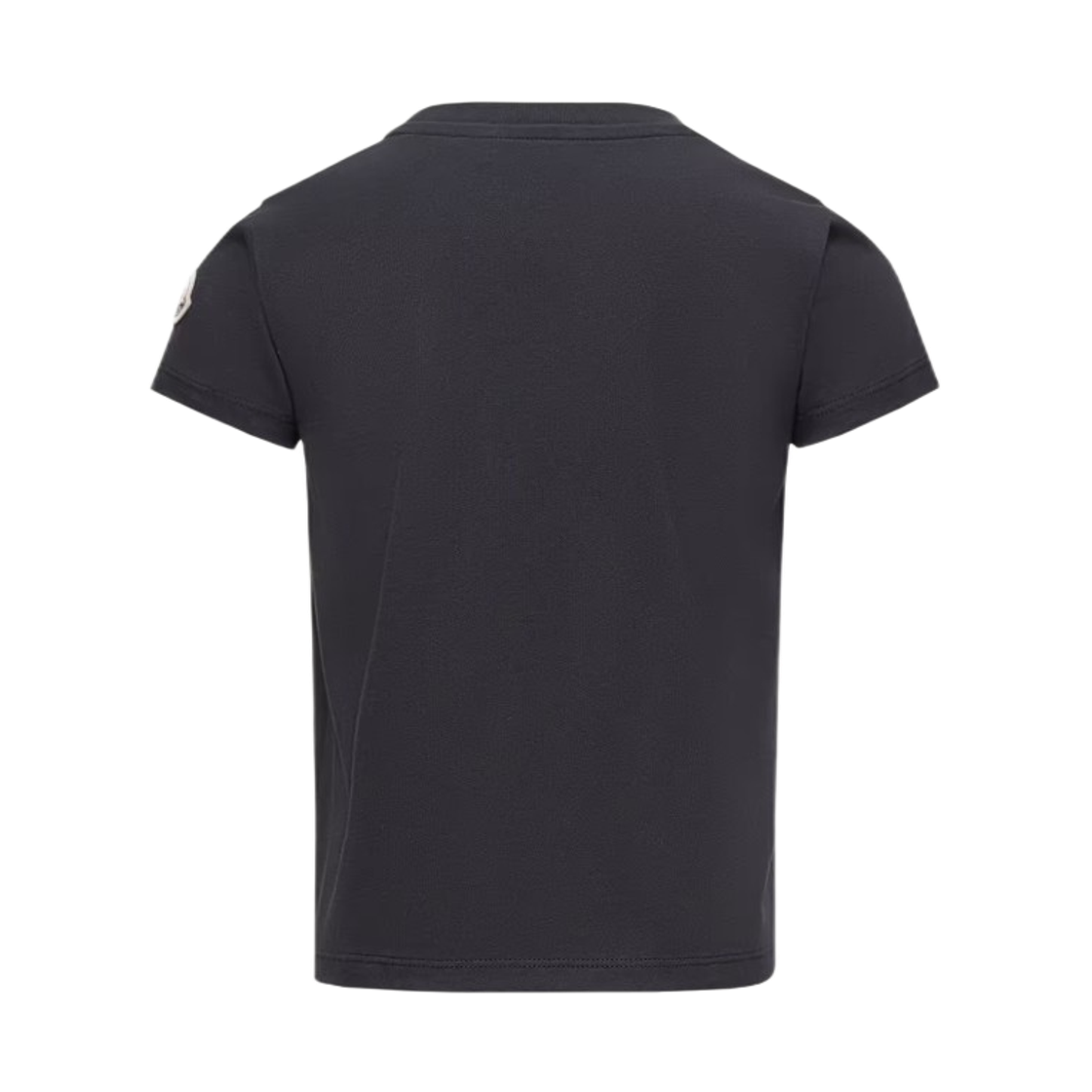 (키즈) 몽클레르 시퀸 자수 로고 코튼 티셔츠 블랙 - 25FW((Kids) Moncler Sequin Embroidered Logo Cotton T-Shirt Black - 25FW) - 2