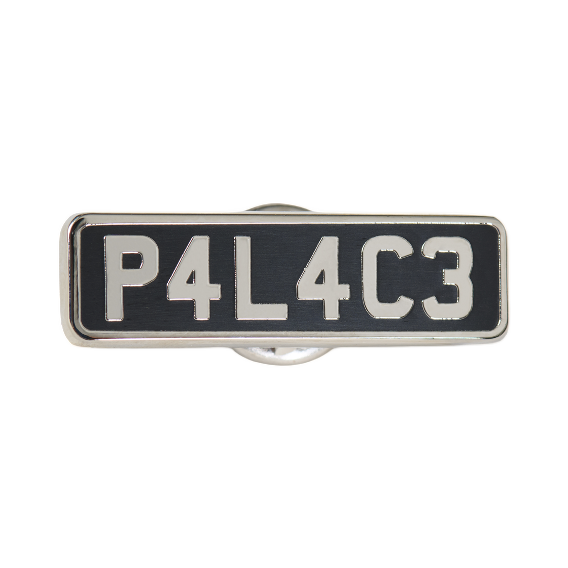 팔라스 팔 플레이트 핀 뱃지 블랙 실버 - 26SS(Palace Pal Plate Pin Badge Black Silver - 26SS)