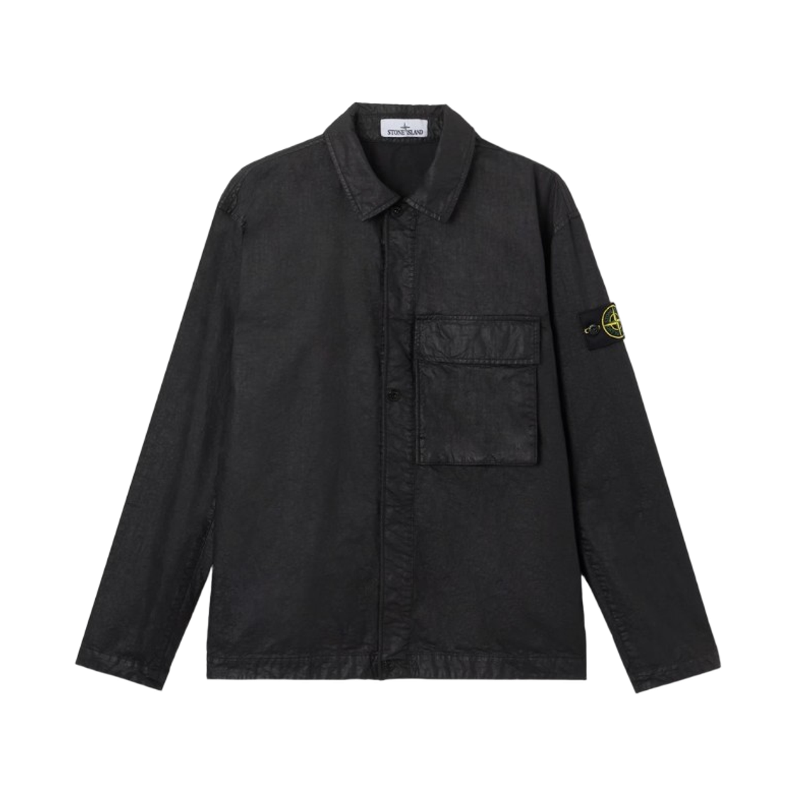 스톤 아일랜드 1200003 오가닉 룩 나일론 파나마 TC 컴포트 핏 오버셔츠 블랙 - 26SS