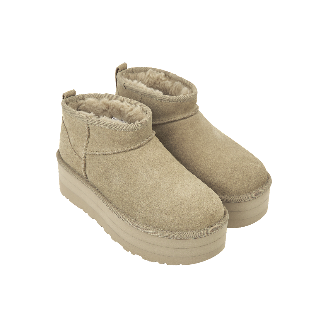 (W) 어그 클래식 울트라 미니 플랫폼 머스타드 시드((W) UGG Classic Ultra Mini Platform Mustard Seed) - 4