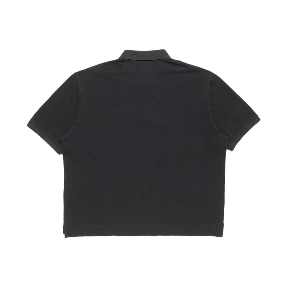 아크네 스튜디오 워시드 로고 폴로 블랙(Acne Studios Washed Logo Polo Black) - 2