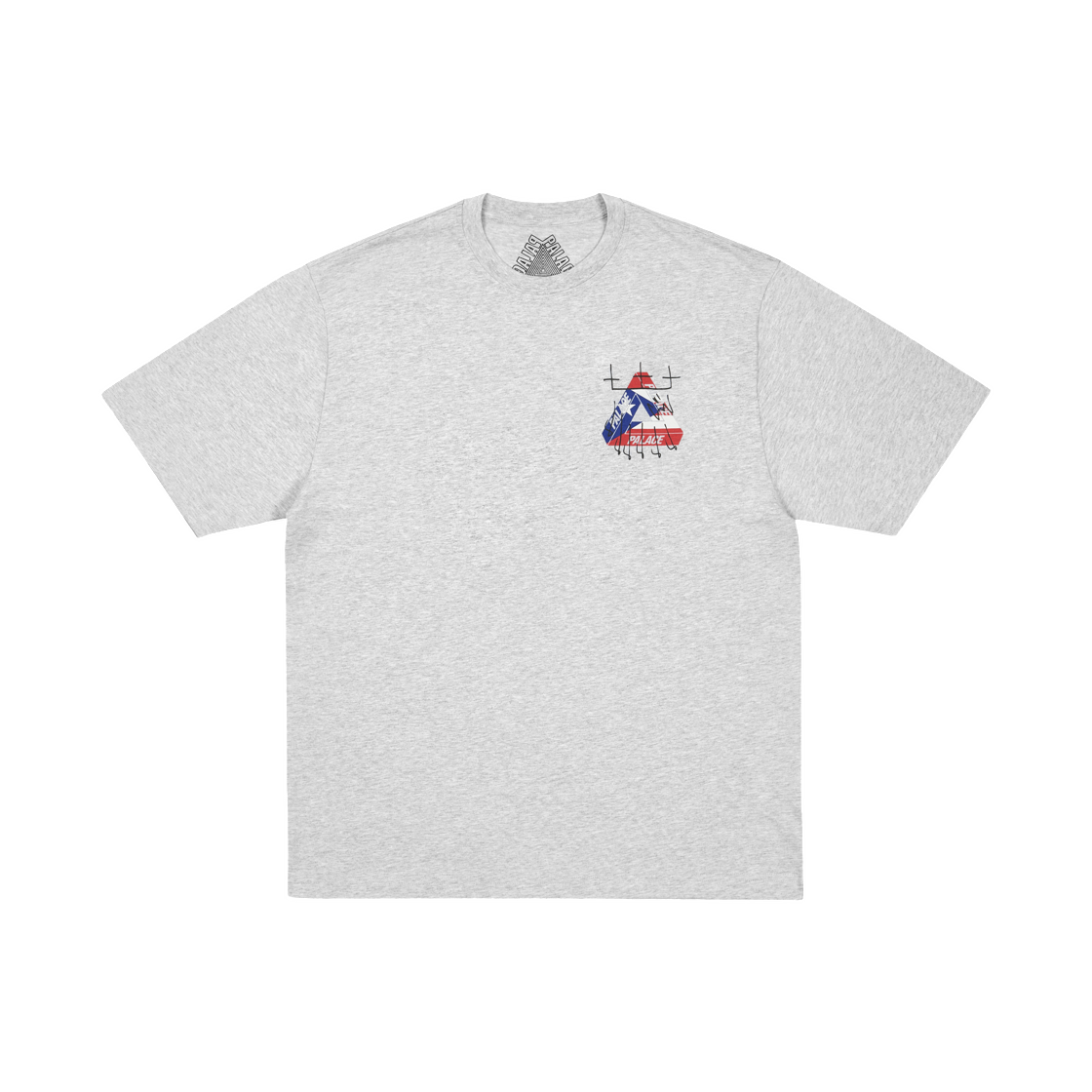 팔라스 킹 트라이 티셔츠 그레이 말 - 26SS(Palace King Tri T-Shirt Grey Marl - 26SS) - 2