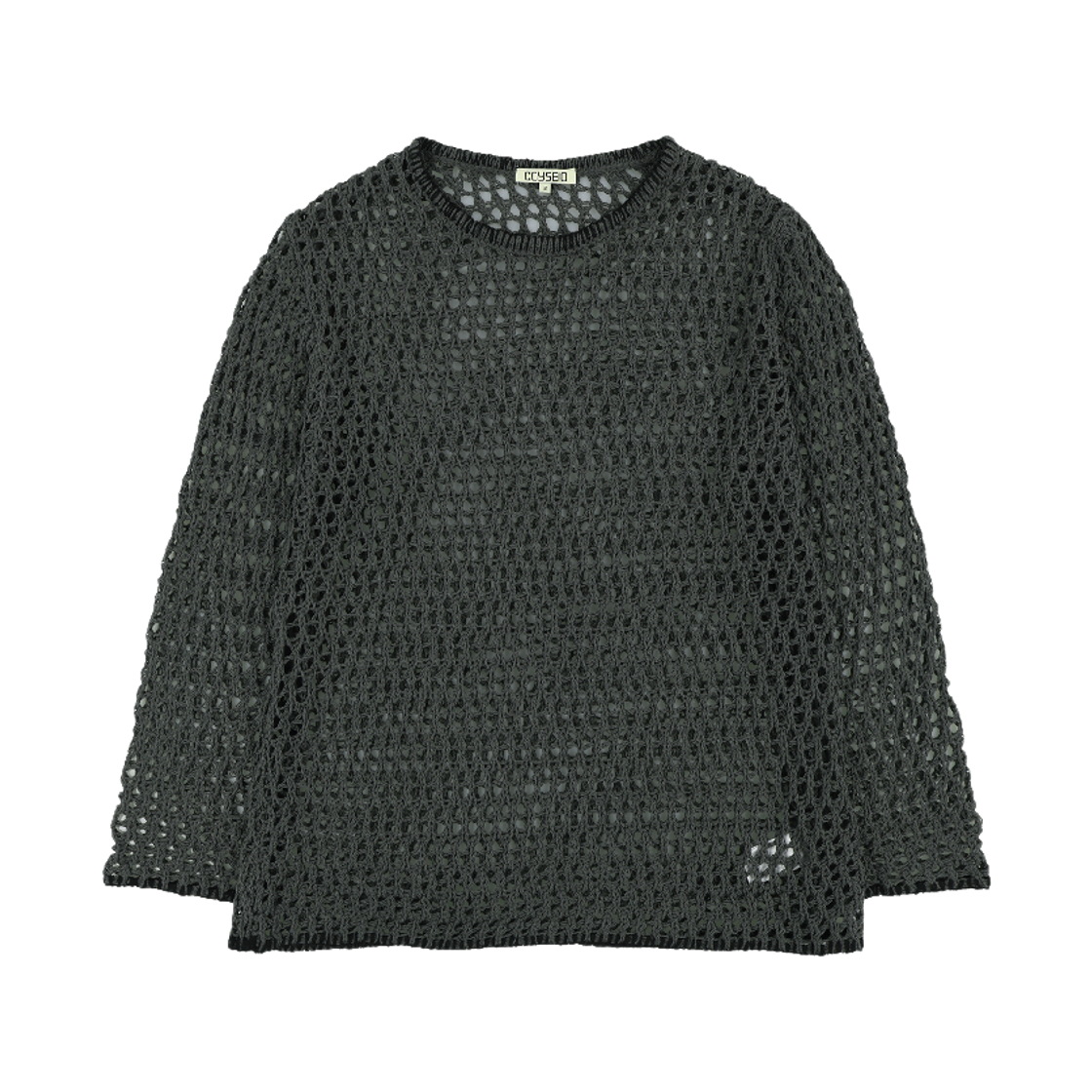 CY26SSTOKN001 COYSEIO Hole Knit Charcoal
