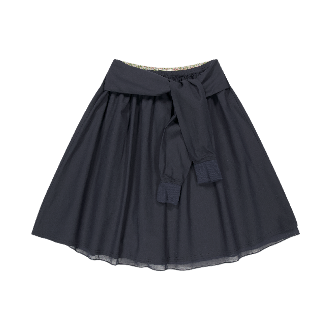 코이세이오 스트랩 셔링 스커트 네이비(COYSEIO Strap Shirring Skirt Navy)