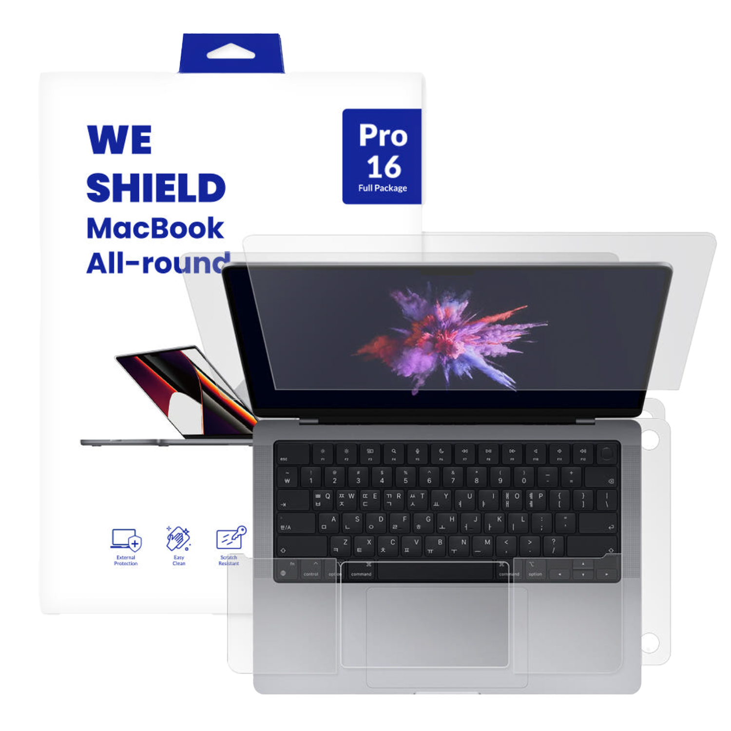 탱글우드 맥북 프로 16인치 액정보호필름 풀패키지 (액정+바디) 2019년형(Tanglewood MacBook Pro 16-inch Screen Protector Full Package (Screen + Body) 2019)