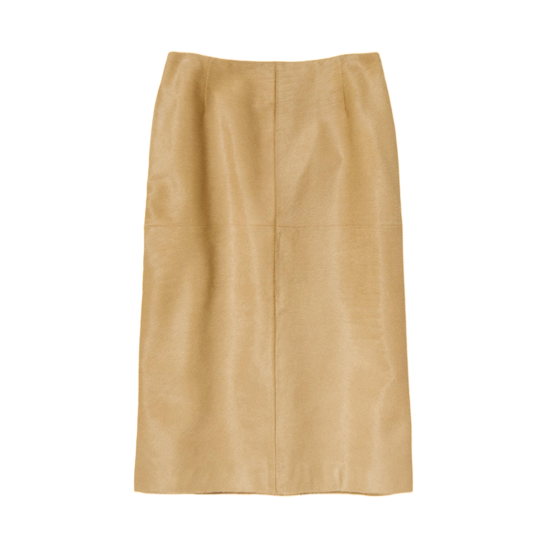 A26SP04KC (W) Auralee Calf Hair Skirt Beige - 26SS