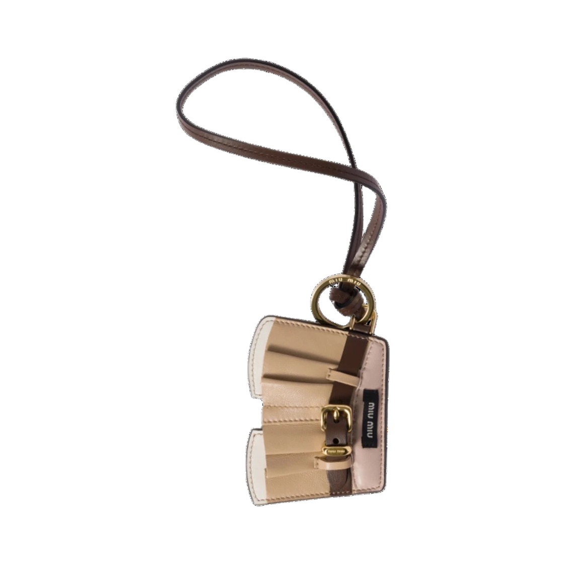 5TL531 2CUK F0065 25S [15% 쿠폰] Miu Miu Leather Keychain Trick Cord