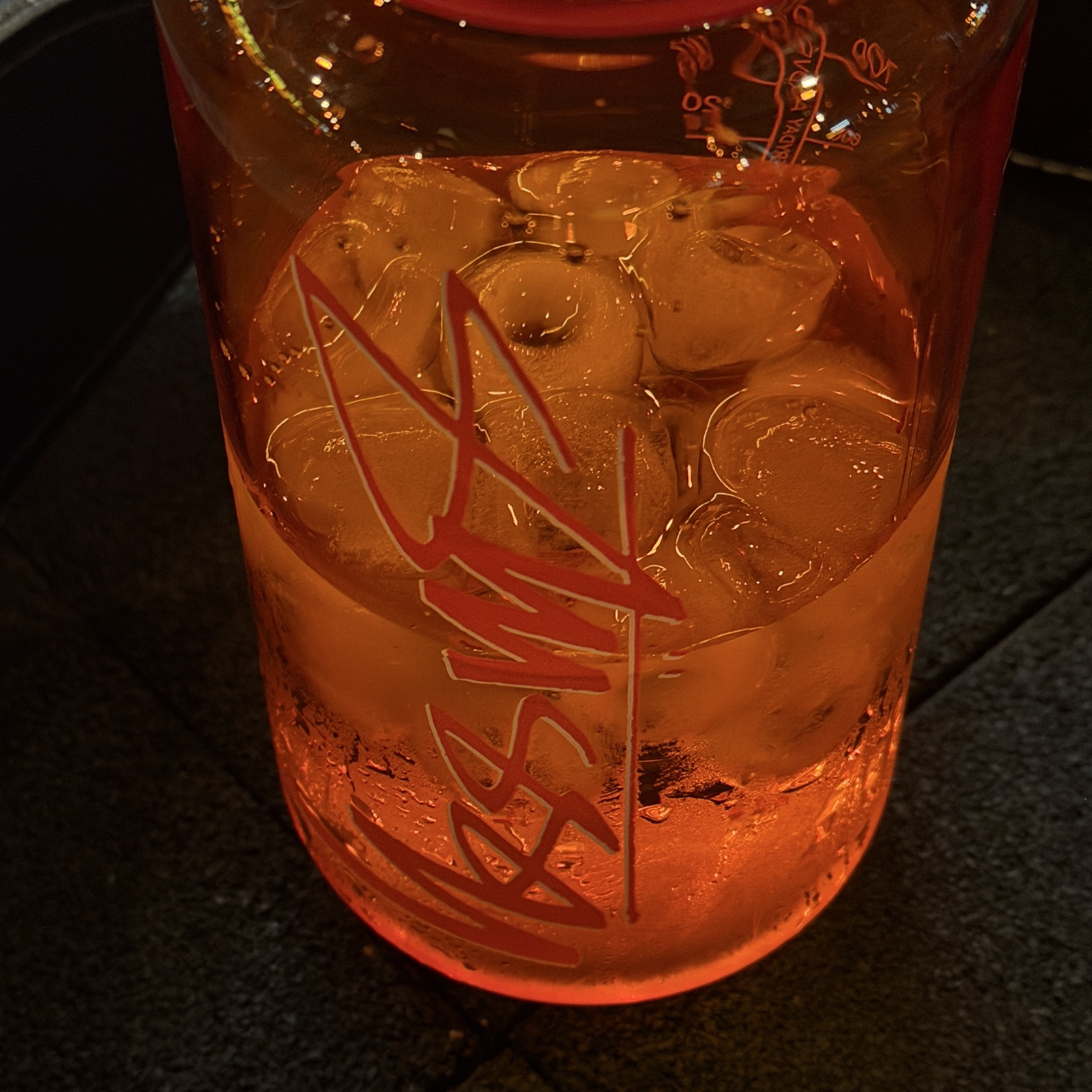 Stussy Nalgene Water Bottle Coral 착용 스타일 - 2