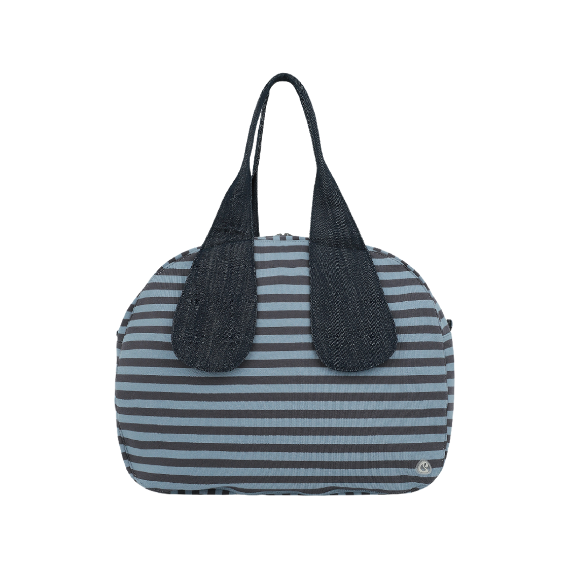 코이세이오 EMA 타이니 프렌즈 스트라이프 백 블루 차콜(COYSEIO EMA Tiny Friends Stripe Bag Blue Charcoal)