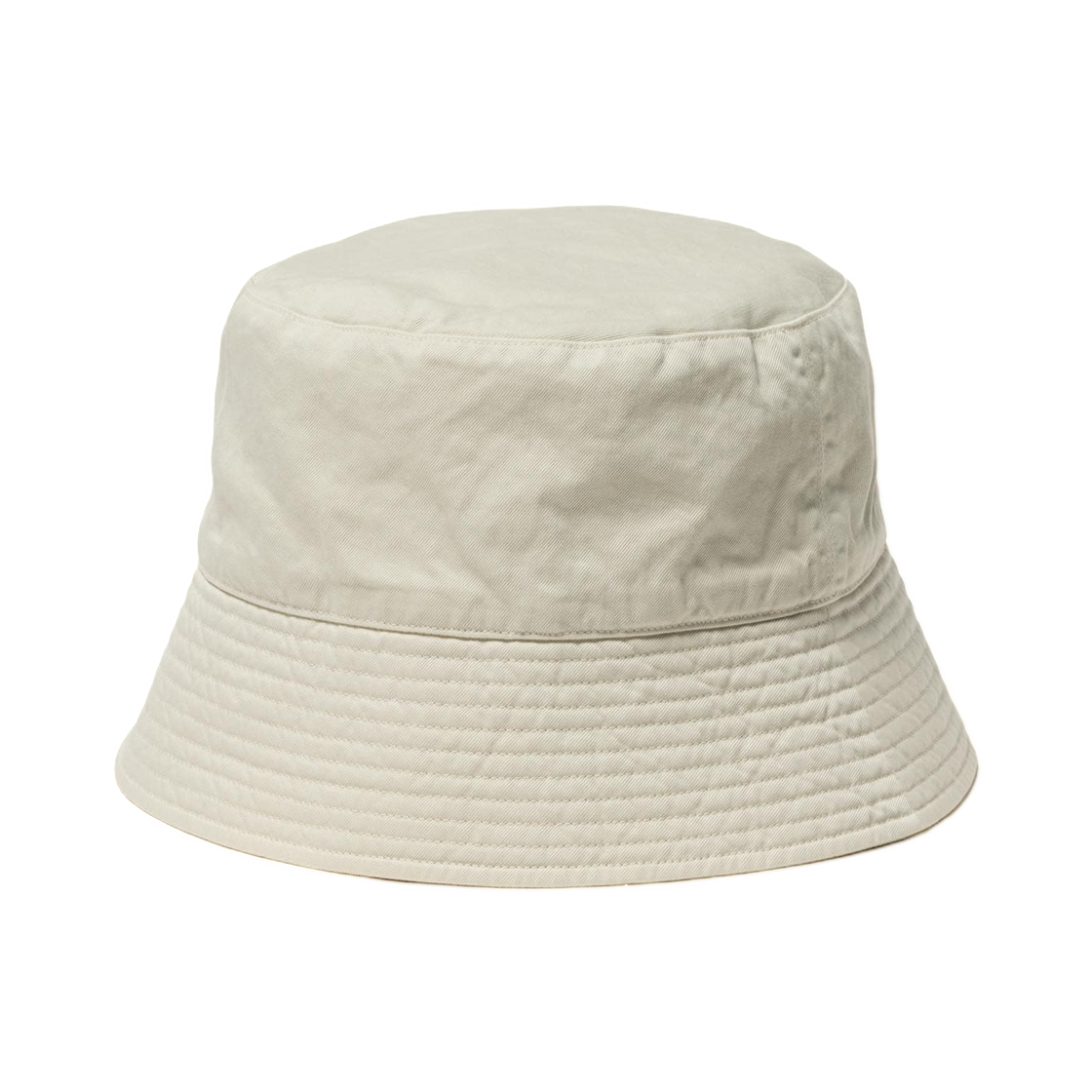 A26SC01KT Auralee x Kijima Takayuki Garment Dyed Finx Chino Bucket Hat Ivory - 26SS