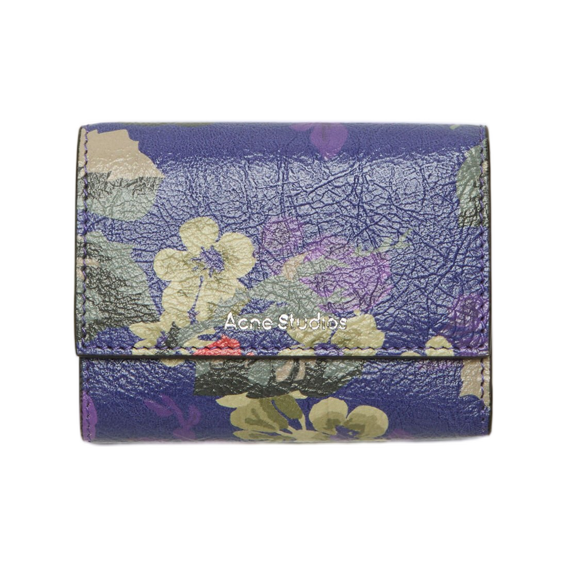CG0305-ADE Acne Studios Trifold Leather Wallet Violet Purple