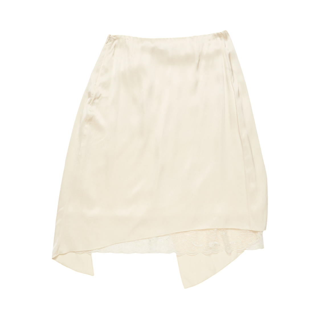 (W) 아크네 스튜디오 사틴 스커트 크림 화이트((W) Acne Studios Satin Skirt Cream White) - 2