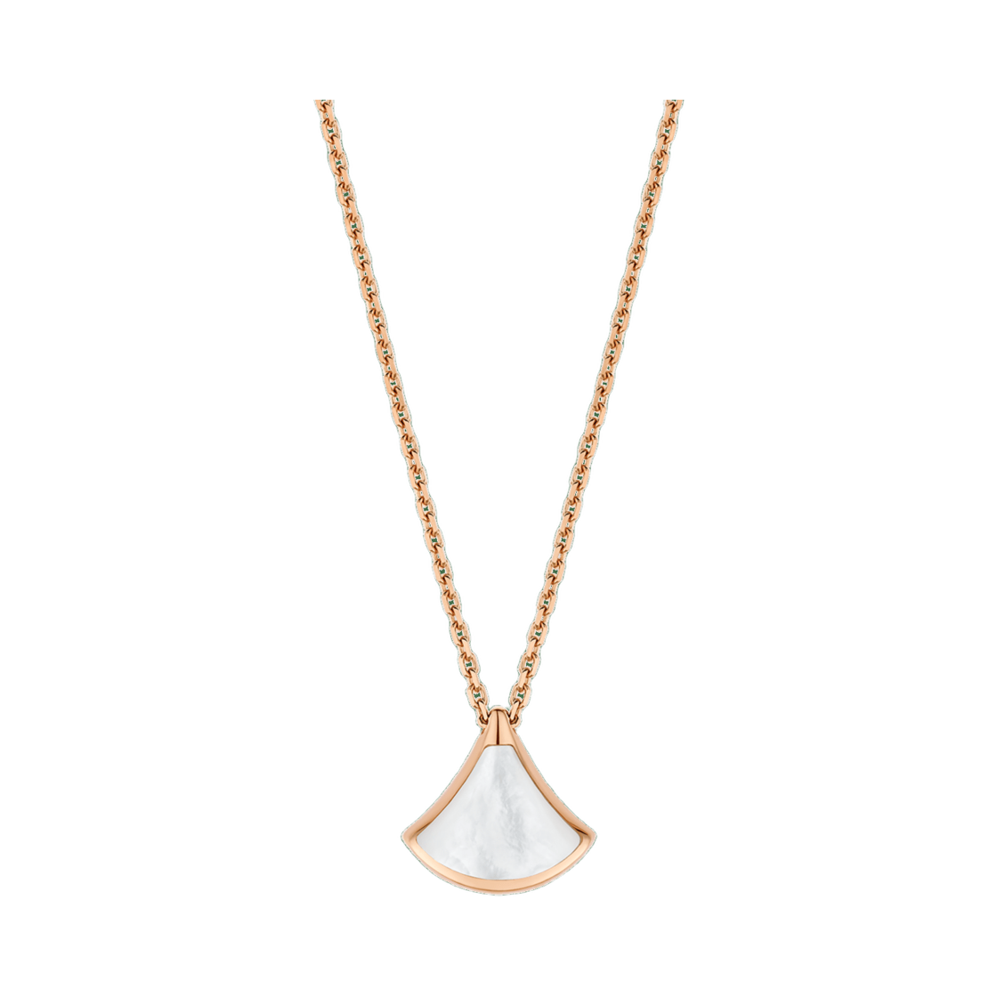 361782 Bulgari Divas Dream Mini Necklace Rose Gold Mother of Pearl