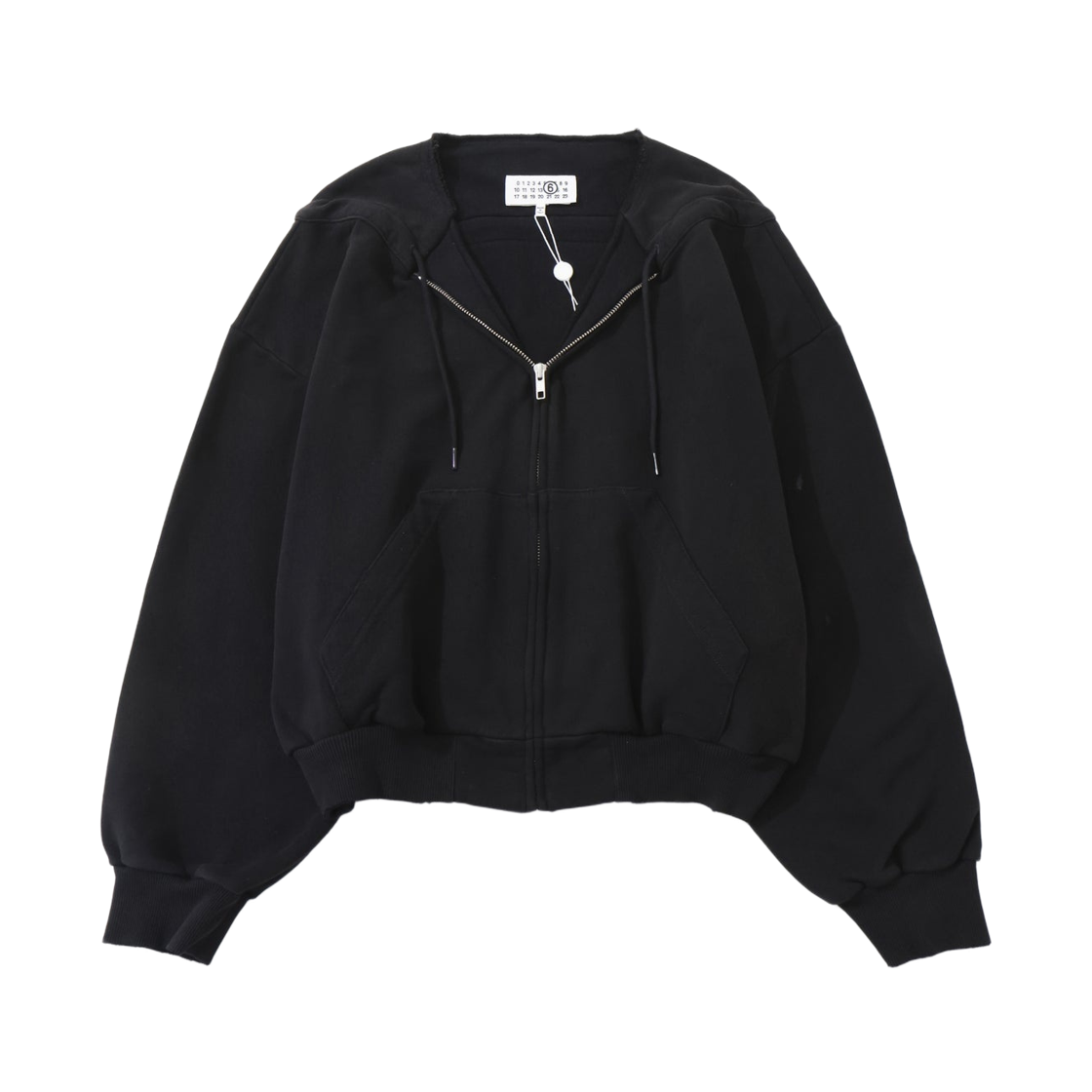 S52HG0041M25014900 MM6 Maison Margiela Drawstring Hoodie Black