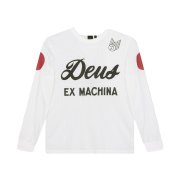 Deus Ex Machina Saber Moto Jersey White
