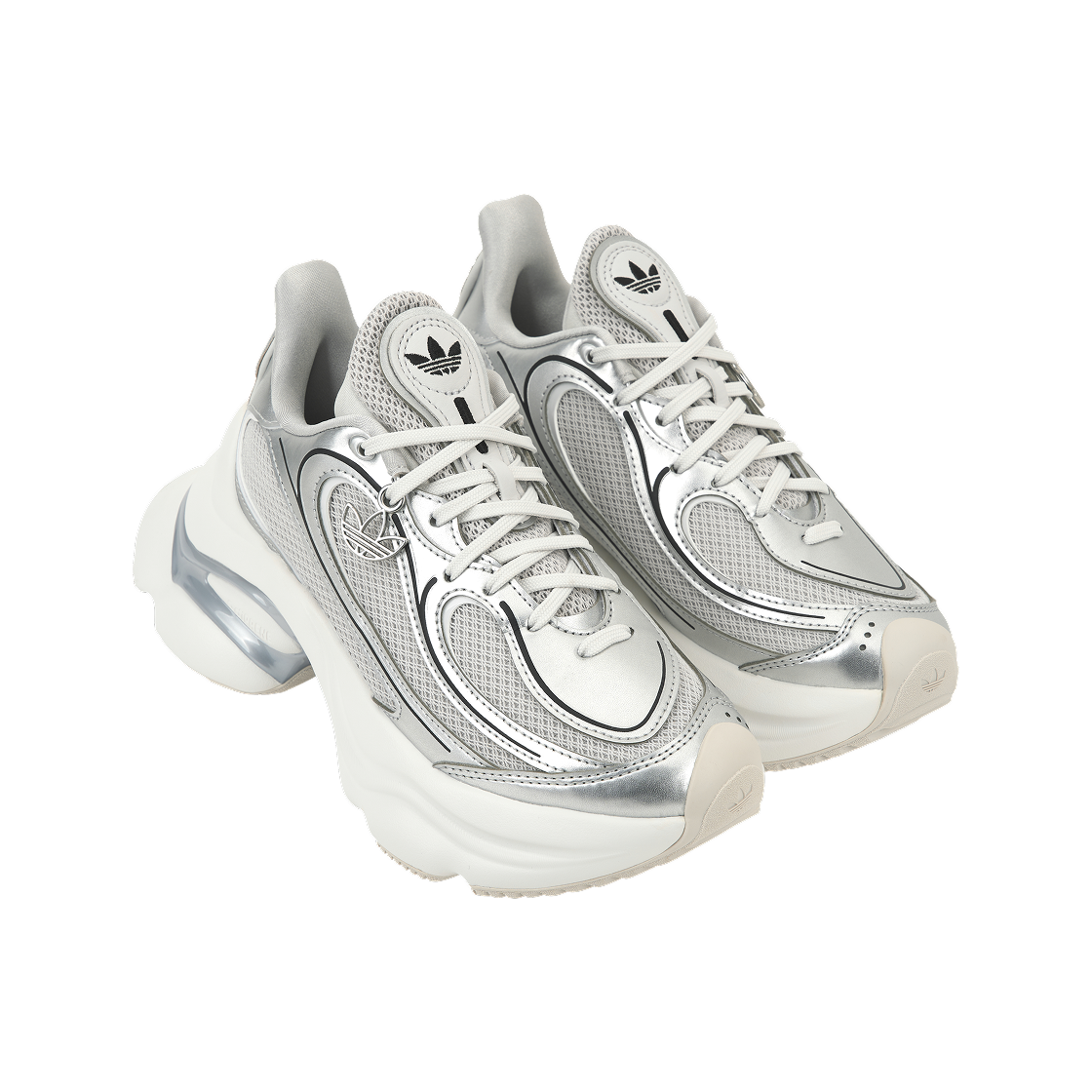 (W) 아디다스 오즈베누즈 실버 메탈릭 그레이 원((W) Adidas Ozvenuz Silver Metallic Grey One) - 4