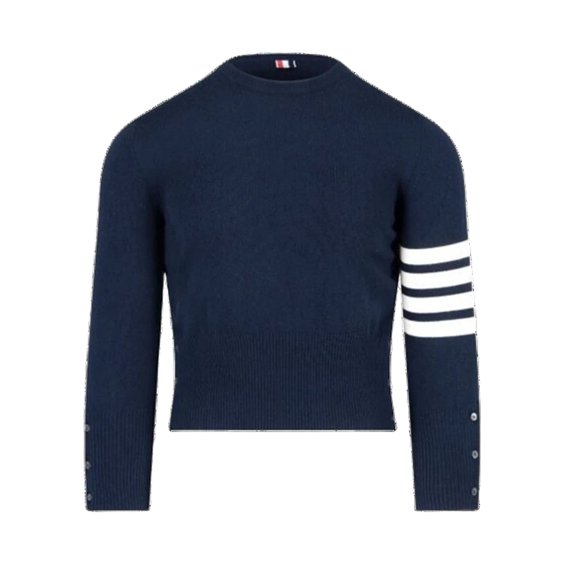 MKAS01A 00011 415 25F [15% 쿠폰] Thom Browne 4-Bar Cashmere Crewneck Knit Navy