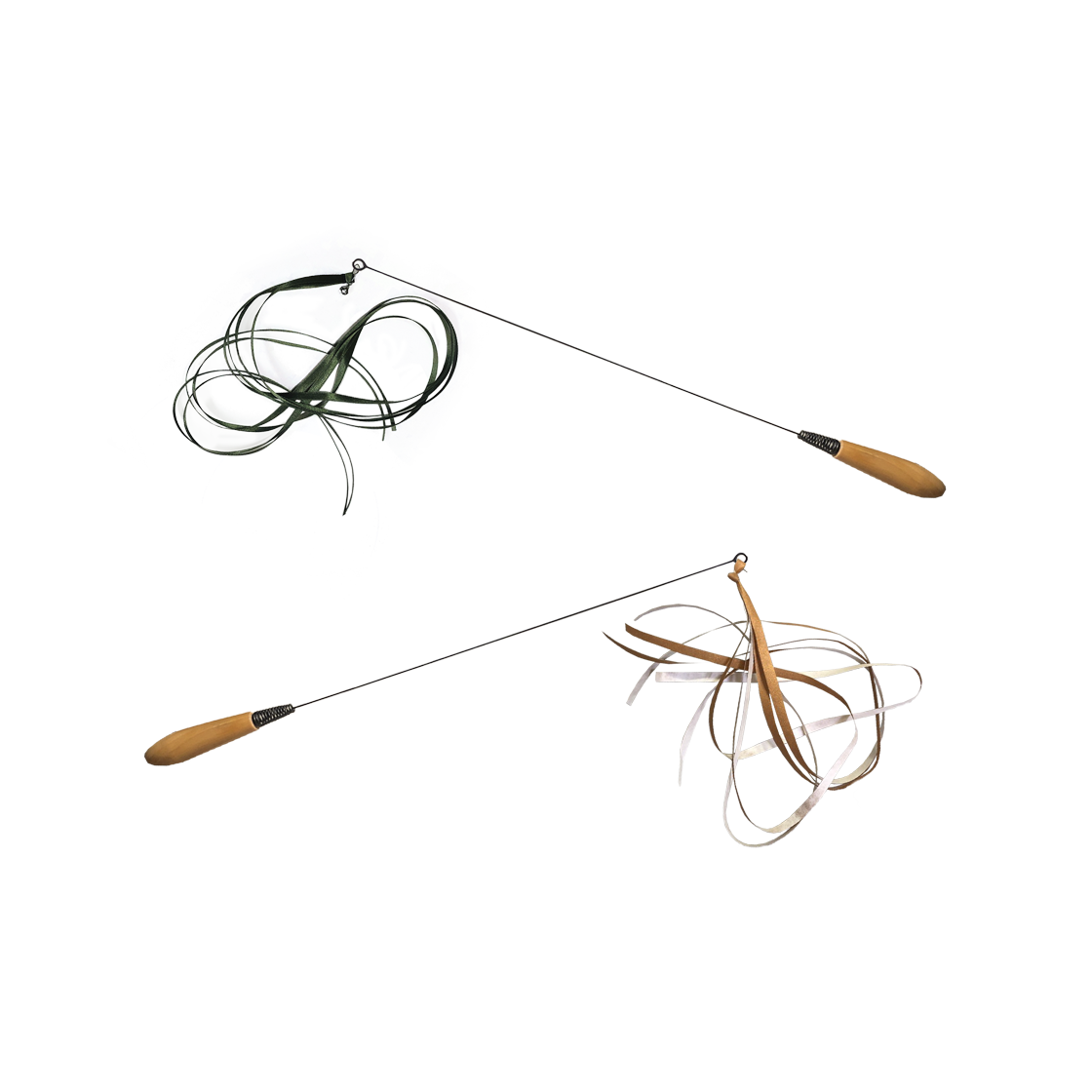 집에가야돼 타이벡 챠락챠락 스틱 장난감 2종 세트(Gottagohome Tyvek flutter stick cat toy) - 1