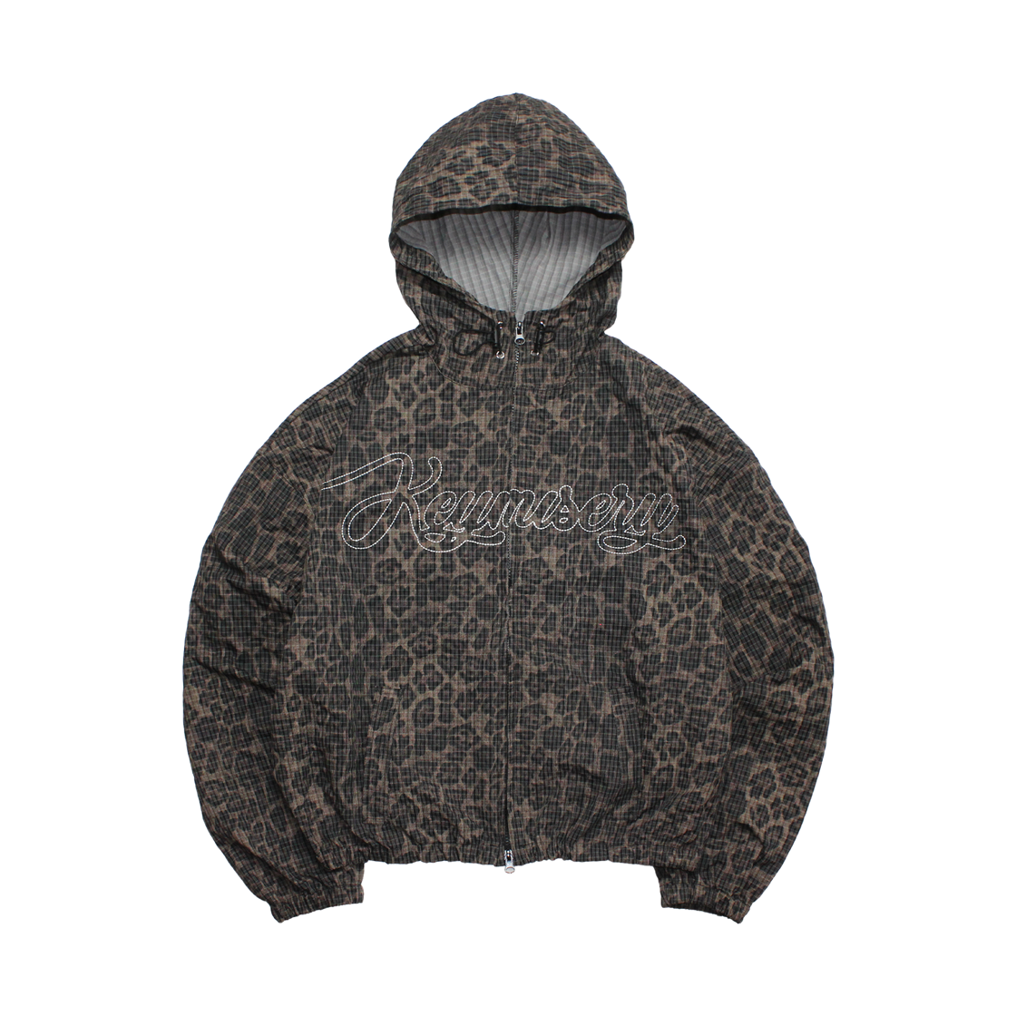 키미저리 켈비 스티치 윈드브레이커 레오파드(Keymisery Kelby Stitch Windbreaker Leopard)
