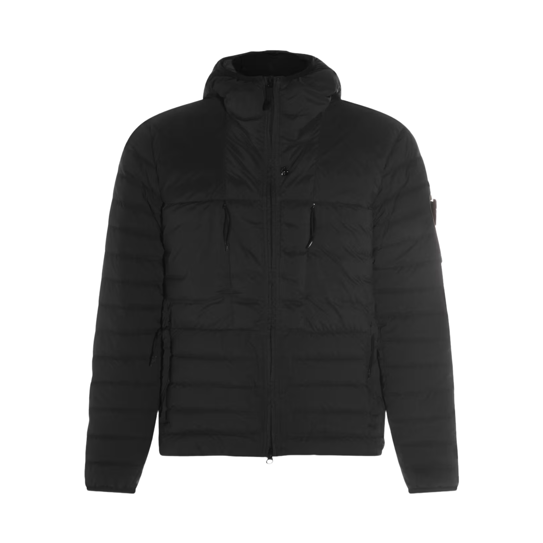 스톤 아일랜드 4100107 심리스 터널 나일론 다운-TC 후드 다운 자켓 블랙 - 26SS(Stone Island 4100107 Seamless Tunnel Nylon Down-TC Hooded Down Jacket Black - 26SS) - 1