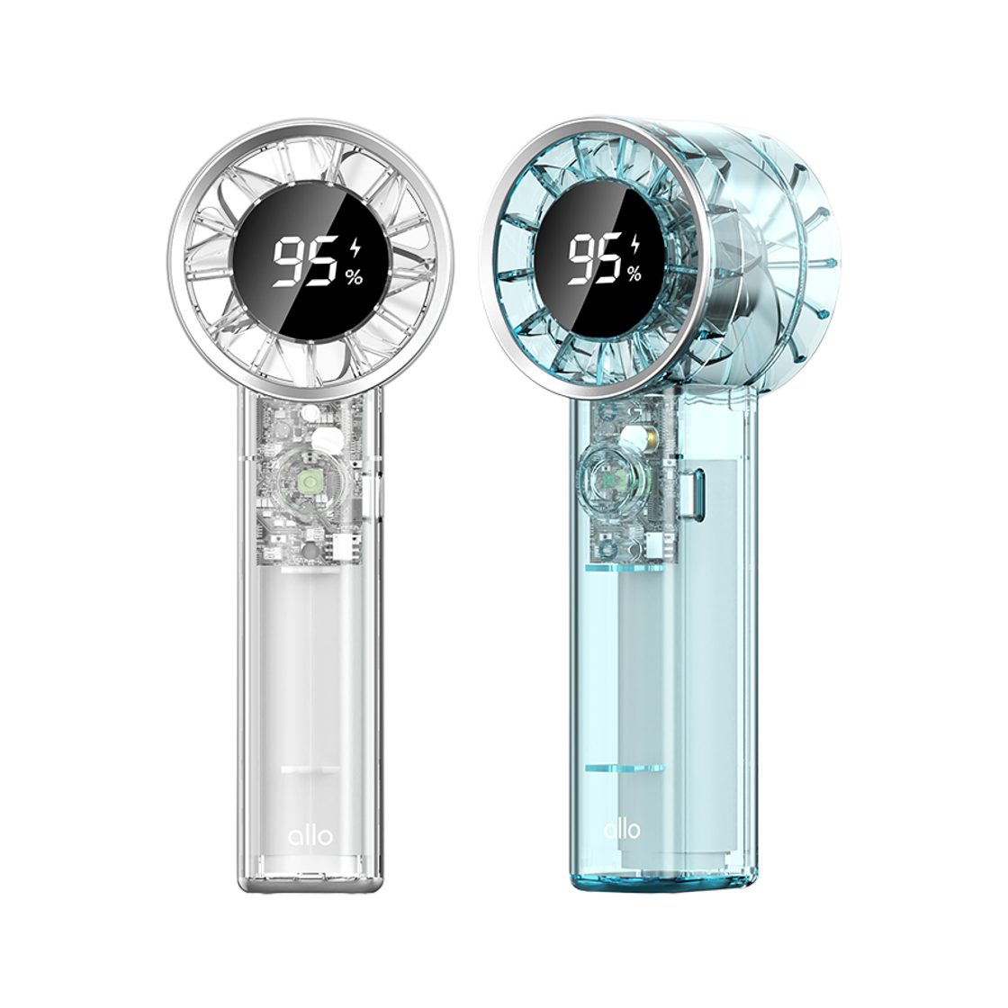 FT2 allokorea Clear Turbo Portable Jet Turbo Fan FT2 Mini Handy Hand Fan