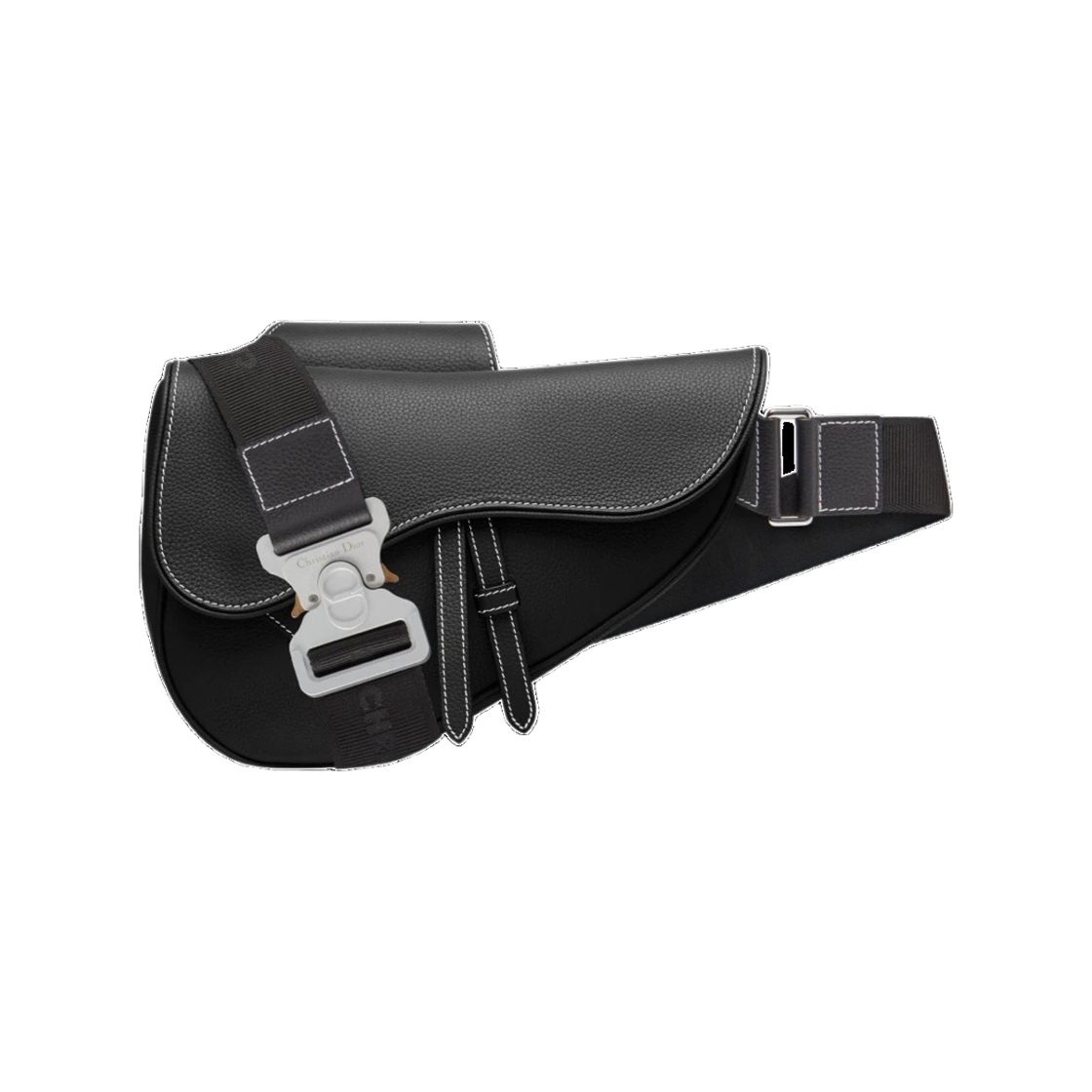 1ADPO093YKK H00N 25F [15% 쿠폰] Dior Saddle Bag Grained Calfskin Black