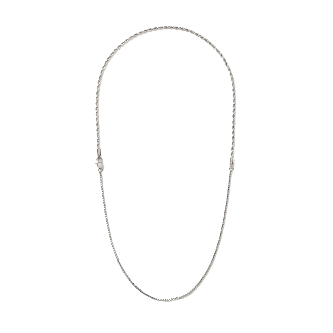 ML758SIV Millo Archive Equala Chain Necklace Silver
