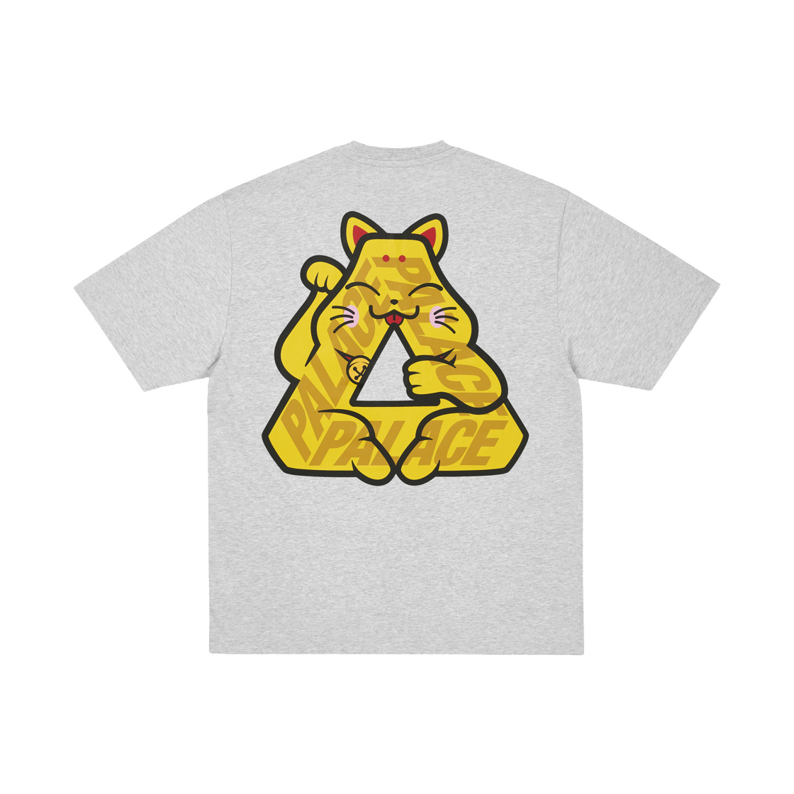- Palace Lucky P3 T-Shirt Grey Marl - 26SS