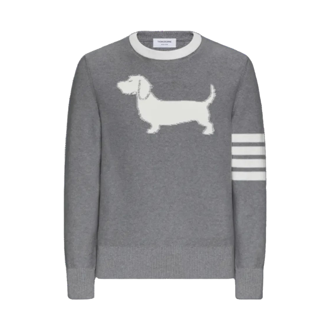 MKA544A Y3006 055 25S [15% 쿠폰] Thom Browne Cotton 4-Bar Hector Pullover Grey