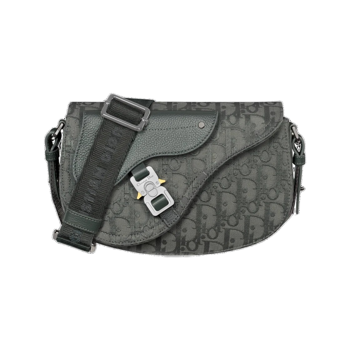 1ADPO325JCL H870 25F [15% 쿠폰] Dior Saddle Messenger Bag Dior Oblique Canvas And Grained Calfskin Anthracite Gray