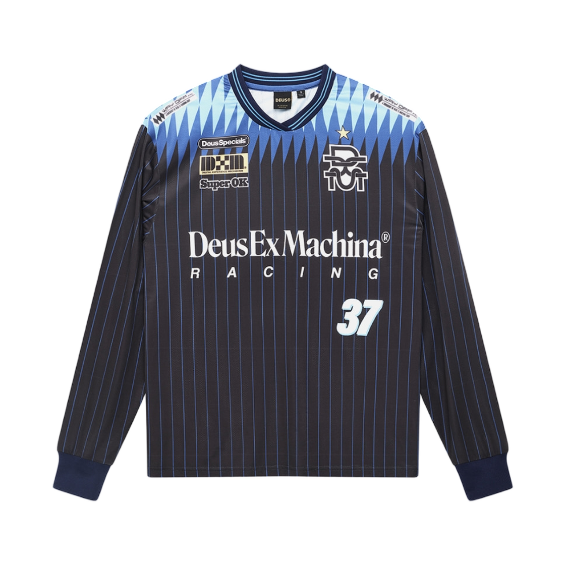 - (W) Deus Ex Machina Arrii Moto Jersey Navy