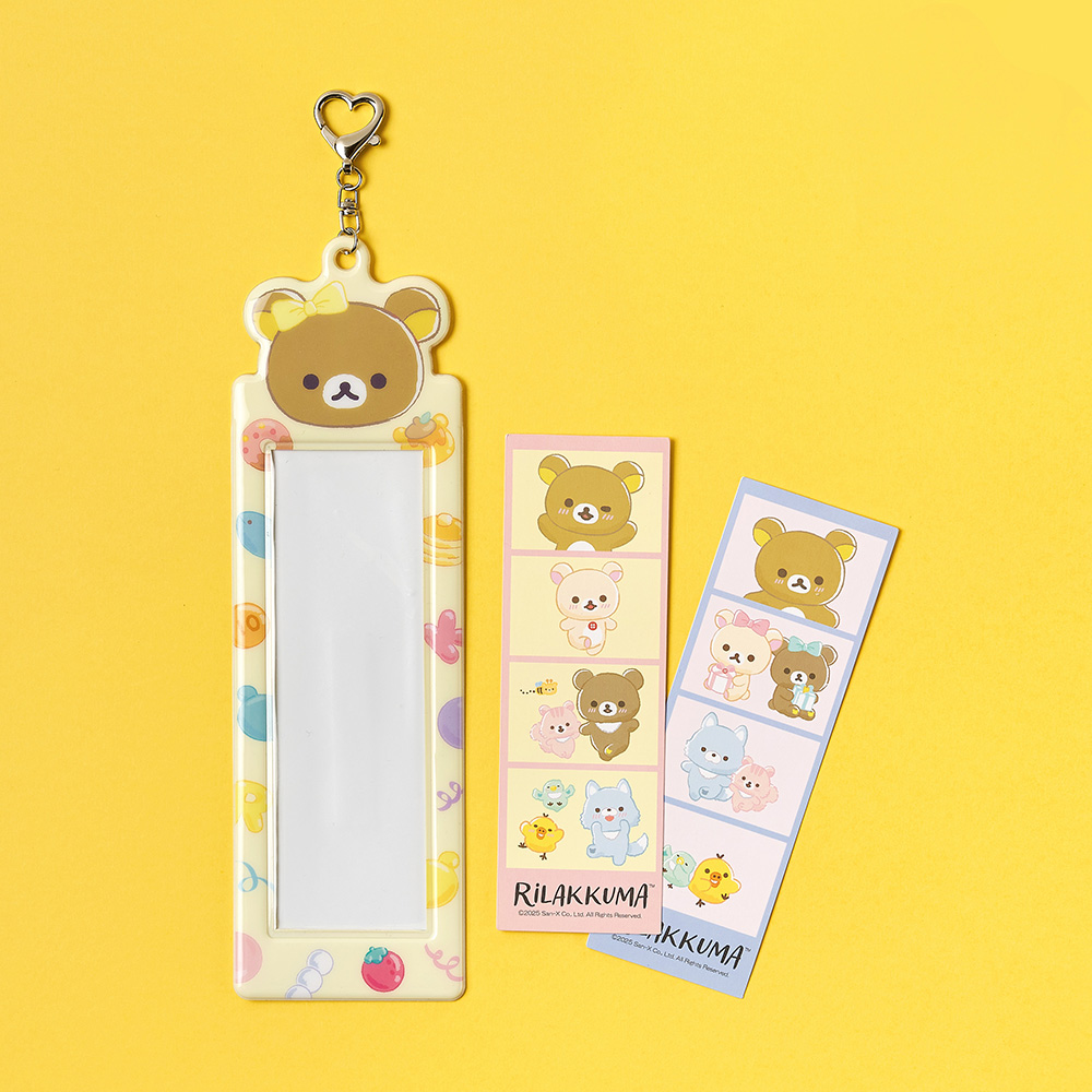 대원미디어 리락쿠마 네컷 포카홀더 키링 리락쿠마(Daewonmedia Rilakkuma Four-Cut Photo Holder Keyring Rilakkuma) - 3