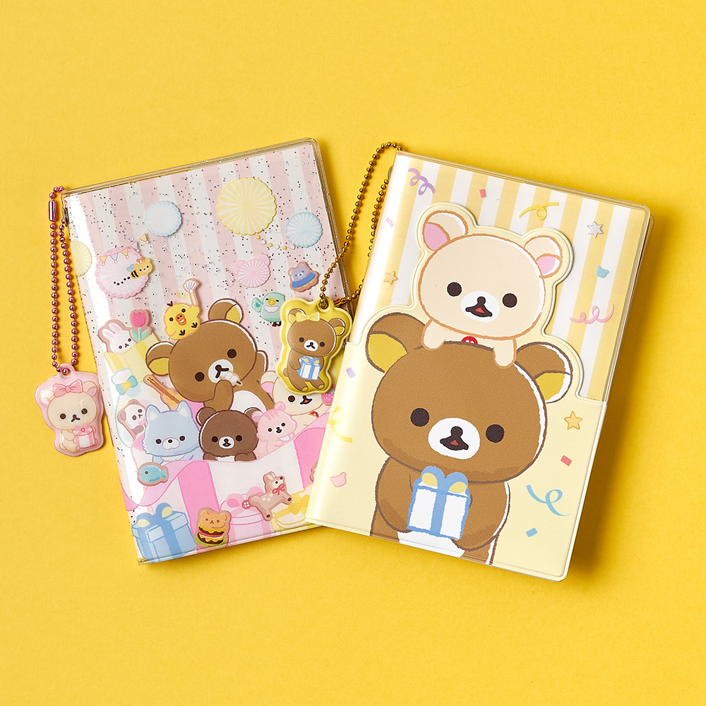 대원미디어 리락쿠마 여행 여권케이스 커버 캐릭터 참 핑크 글리터(Daewonmedia Rilakkuma Passport Case Cover Pink Glitter) - 2