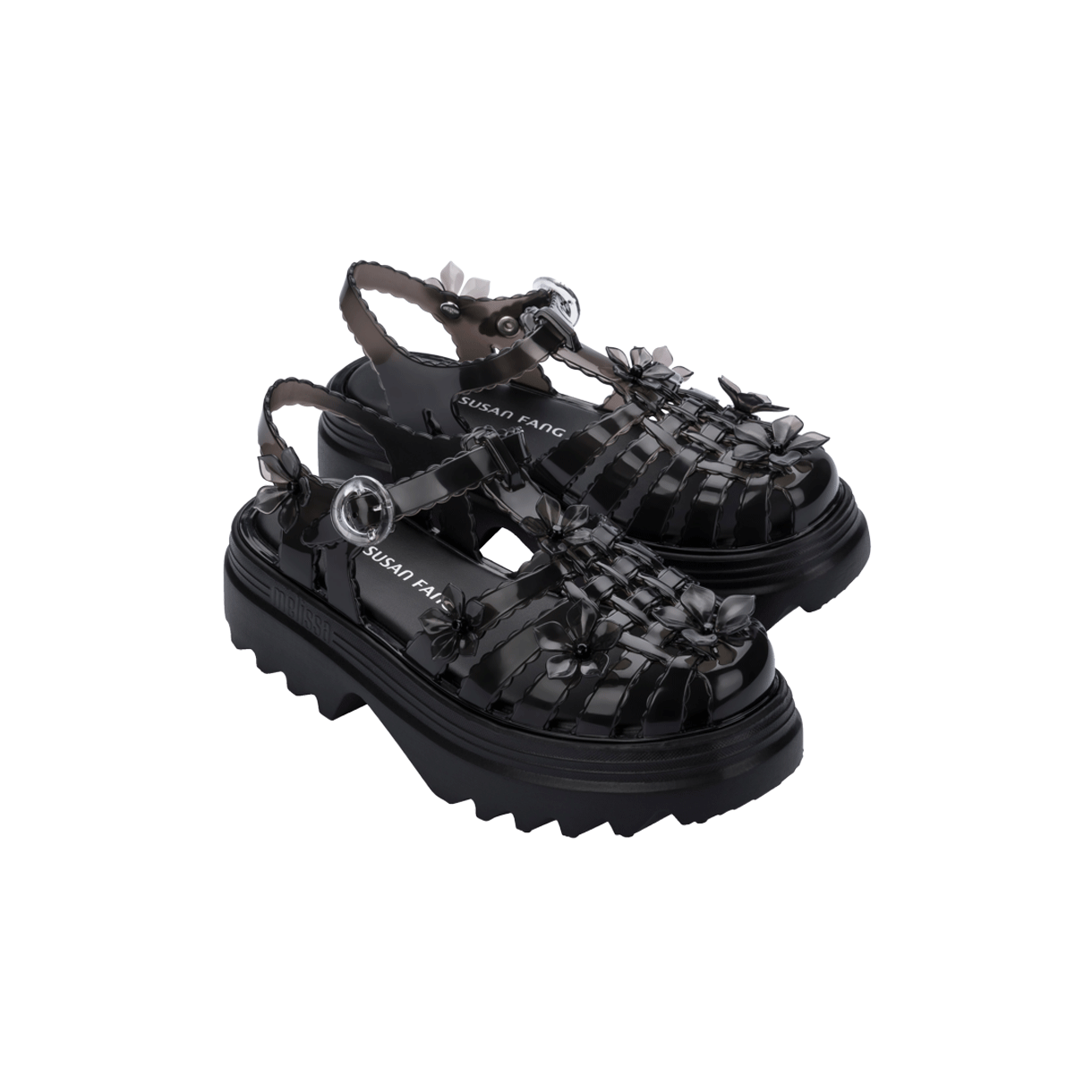 멜리사 x 수잔 팡 우먼 사쿠라 포제션 플랫폼 블랙 클리어 블랙 - 26SS(Melissa x Susan Fang Women Sakura Possession Platform Black Clear Black - 26SS) - 3
