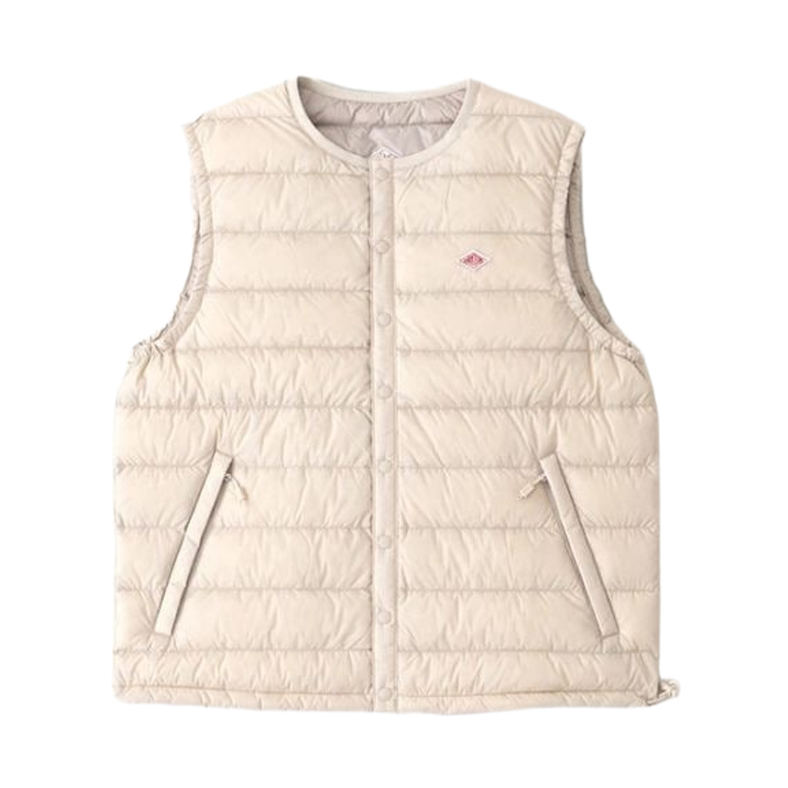 DT-A0002 (W) Danton Inner Down Crewneck Vest Oyster White